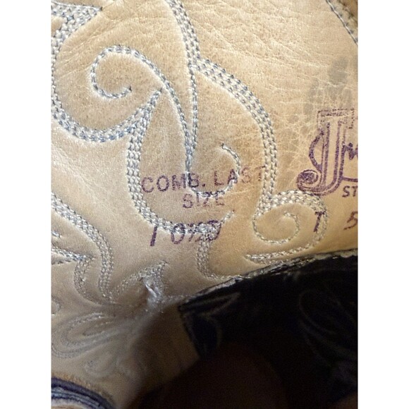 Justin Western 5040 Rare Navy Blue Grey Pointed Toe Men’s - Sz 10 1/2 - Picture 14 of 15